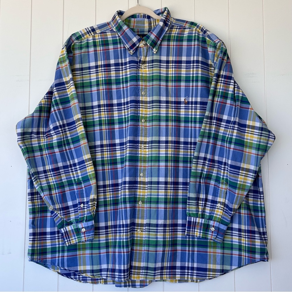 Ralph Lauren Oxford Button Down Shirt‎ Cotton Size 4XB